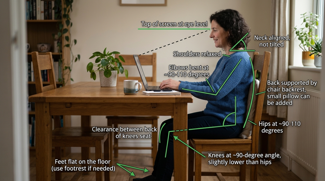 Ideal Sitting Position At Home